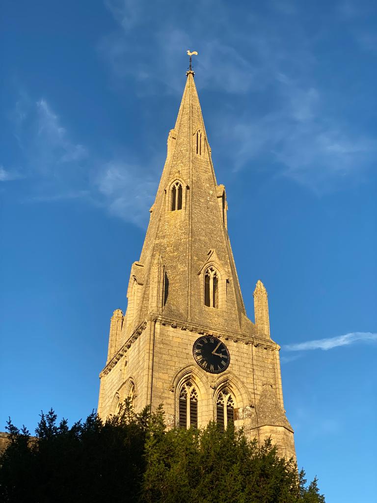 St Mary the Virgin — spire and clock tower